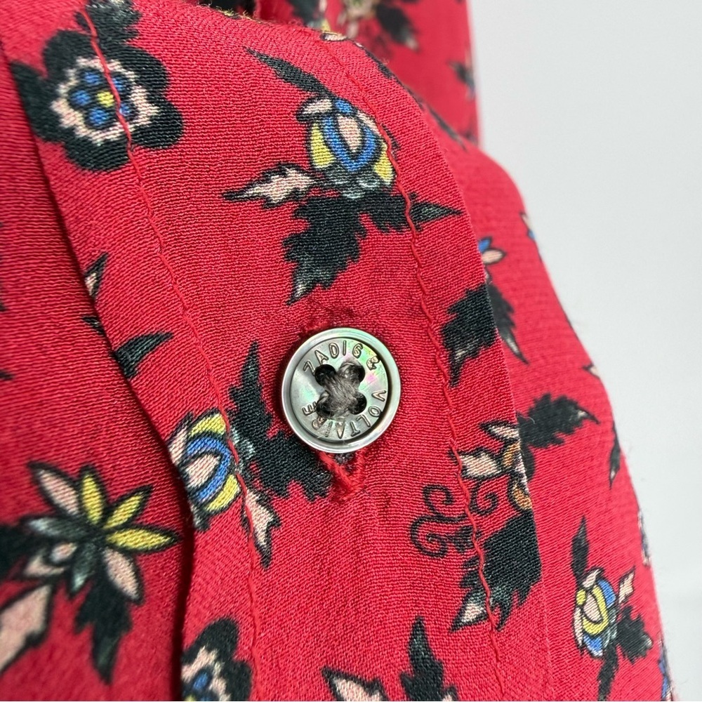 Zadig & Voltaire Tamis Liberty Floral-Print Button-Down Shirt Size M - Picture 11 of 12